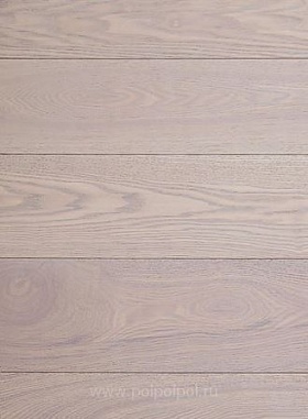 Массивная доска Amber Wood белый ясень браш лак