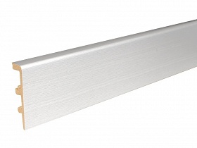 Плинтус ПВХ полиуретановый ARBITON INTEGRA 80 Алюминий 02