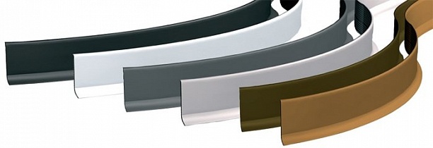 Плинтус радиусный гибкий эластичный  ПВХ Progress Plast BTPVM 60 коричневый