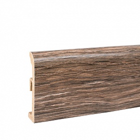 Плинтус ПВХ Ultima 80 дуб силезия 010