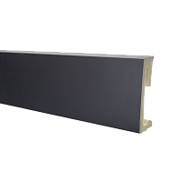 Напольный плинтус SALAG Alpha AP81U2 Czarny (Черный) 80 мм Напольный плинтус SALAG Alpha AP81U2 Czarny (Черный) 80 мм
