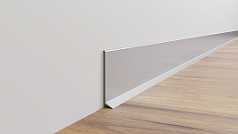 Плинтус AlPro13 - 2180 алюминиевый анодированный L 80 серебро матовое 2.95 м. Плинтус AlPro13 - 2180 алюминиевый анодированный L 80 серебро матовое 2.95 м.