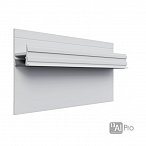 Рассеиватель матовый для теневого плинтуса AlPro13 (2.7м.п.) Рассеиватель матовый для теневого плинтуса AlPro13 (2.7м.п.)