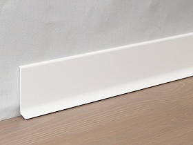 Плинтус алюминиевый PROFILPAS 90/6 SF 78110 h=60мм Белый матовый