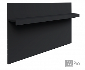 Теневой плинтус скрытого монтажа  AlPro13-5955  2 м. Анодированный черный